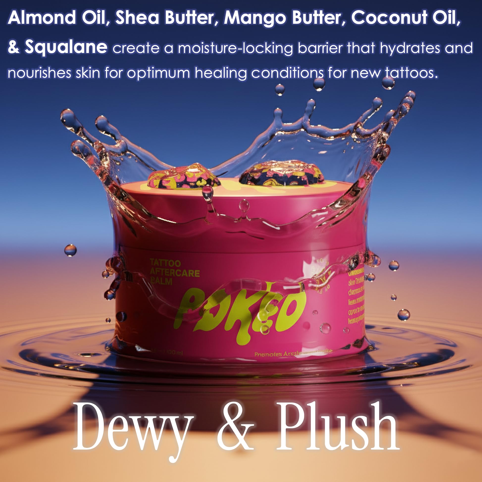 Poked Tattoo Aftercare Kit Duo | Cleansing Soap and Plush Balm with Soothing Botanicals, Natural Skin Purifiers & Powered by Peptides